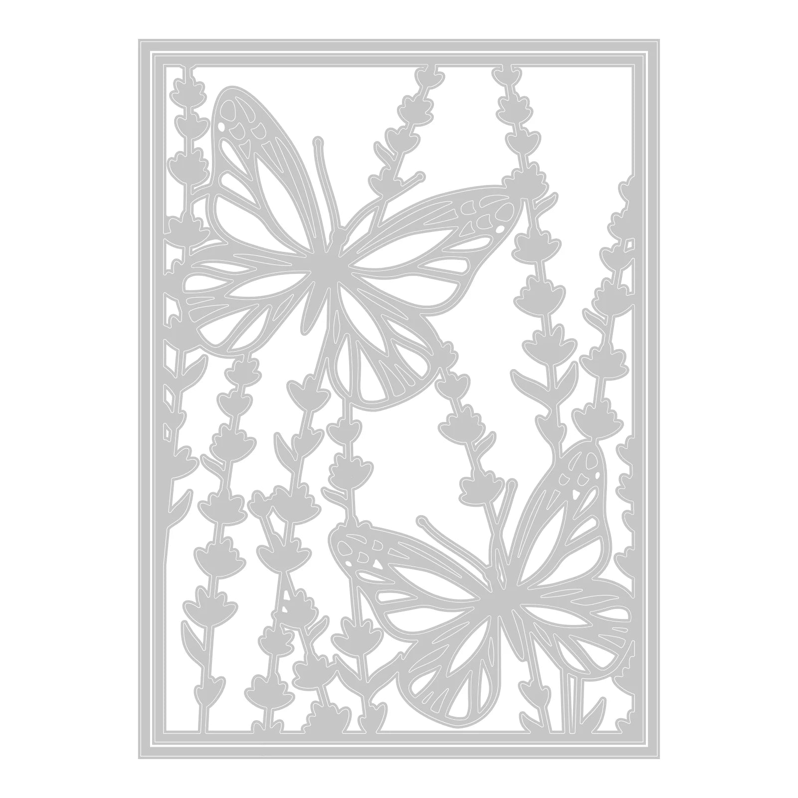 Sizzix Thinlits Die Set 2PK - Botanical Card Front by Jennifer Ogborn - SKU: 666110