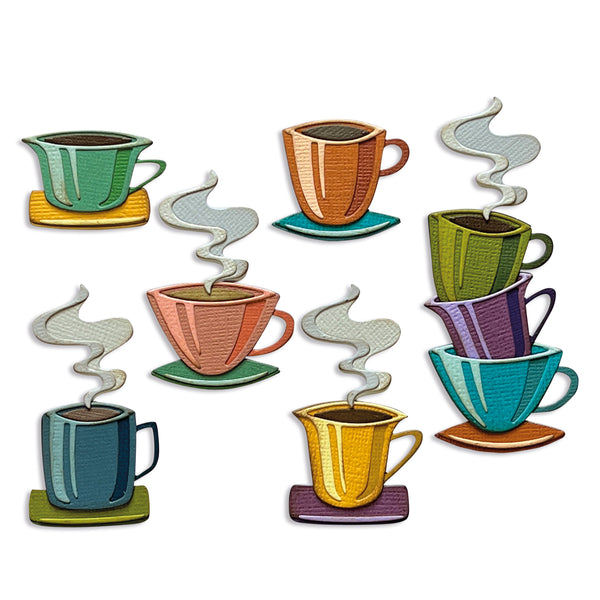 Sizzix Thinlits Die Set 28PK - Papercut Cafe by Tim Holtz - SKU: 666287