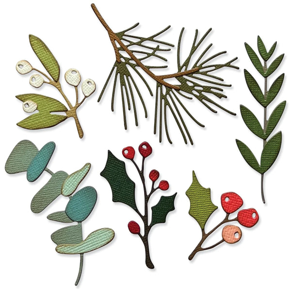 Sizzix Thinlits Set Di 6 Fustelle – Cornice Botanica Di Jen Long, 11,4×9,8 Cm