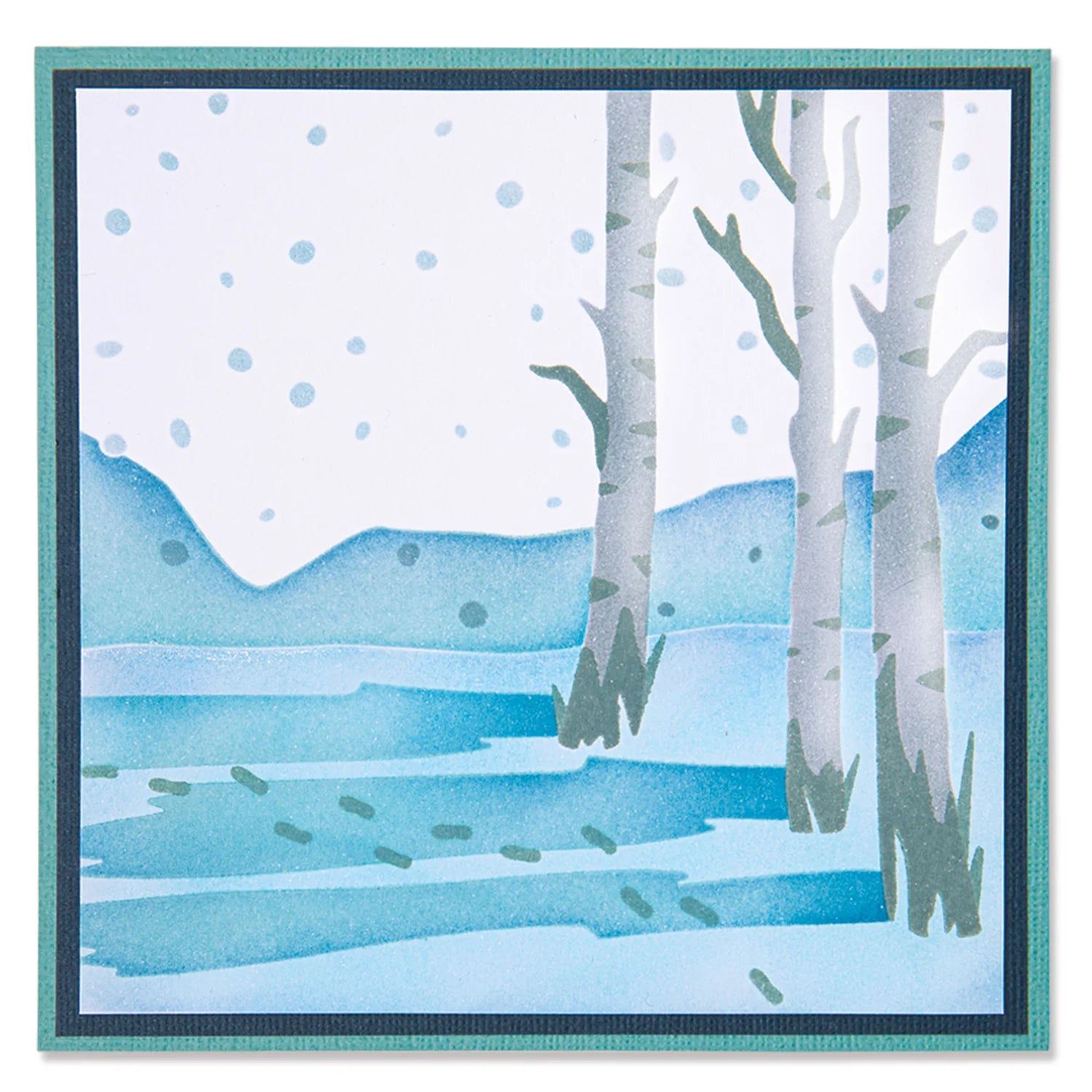 Sizzix Layered Stencils 4PK - Winter Scene - 666437