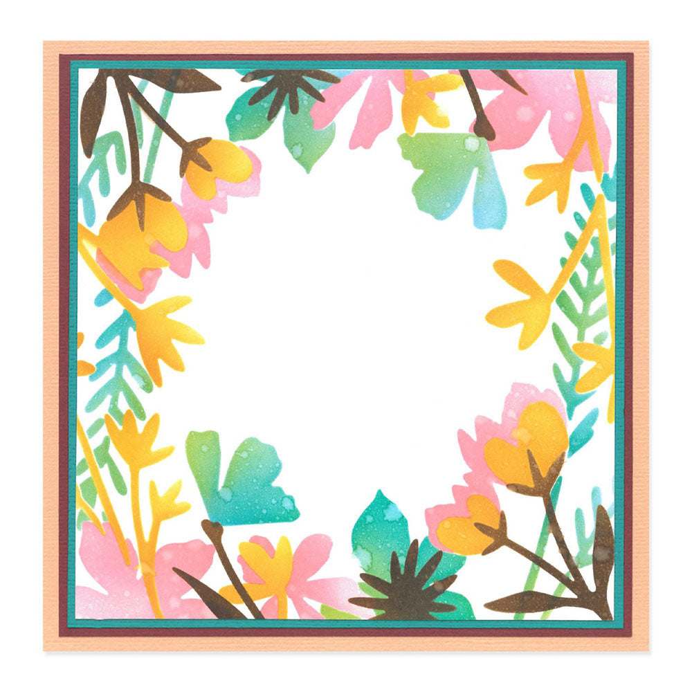 Sizzix Layered Stencils 4PK - Botanical Border By Jennifer Ogborn - SKU: 666520