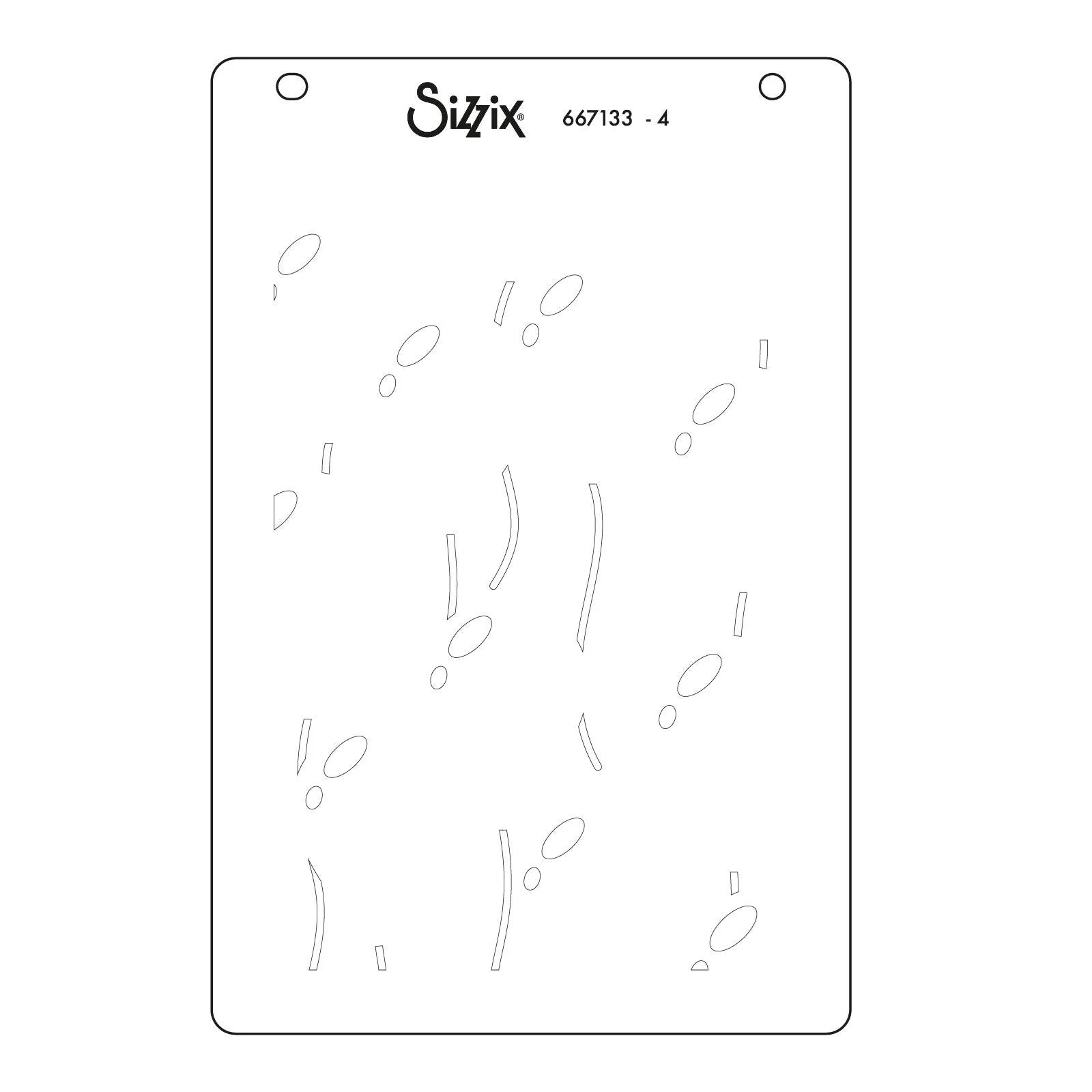 Sizzix - Birthday Balloons by Stacey Park A6 Stencil 4PK - 667133