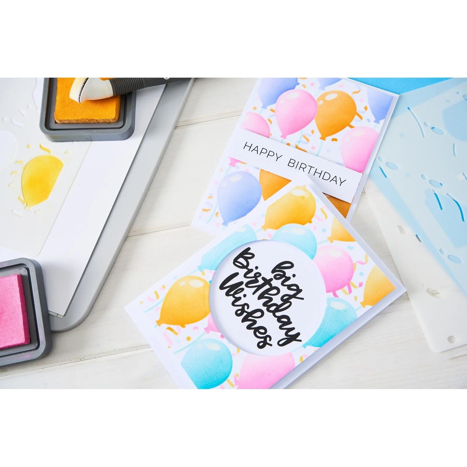 Sizzix - Birthday Balloons by Stacey Park A6 Stencil 4PK - 667133