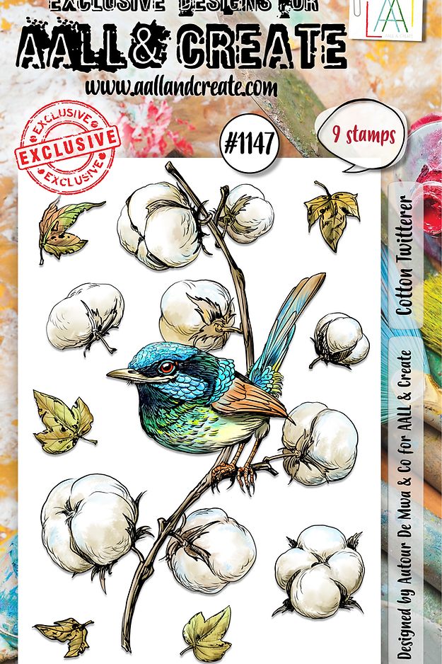 A6 Stamp Set - Cotton Twitterer - SKU: #1147