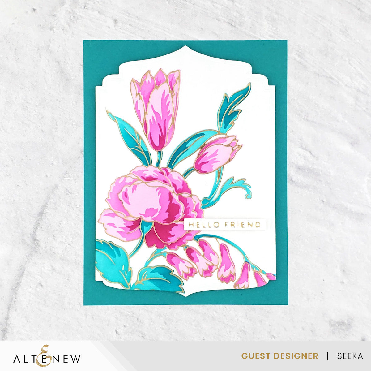 Spark Joy: Ornamental Bouquet Hot Foil Plate & Stencil Bundle - ALT8592BN