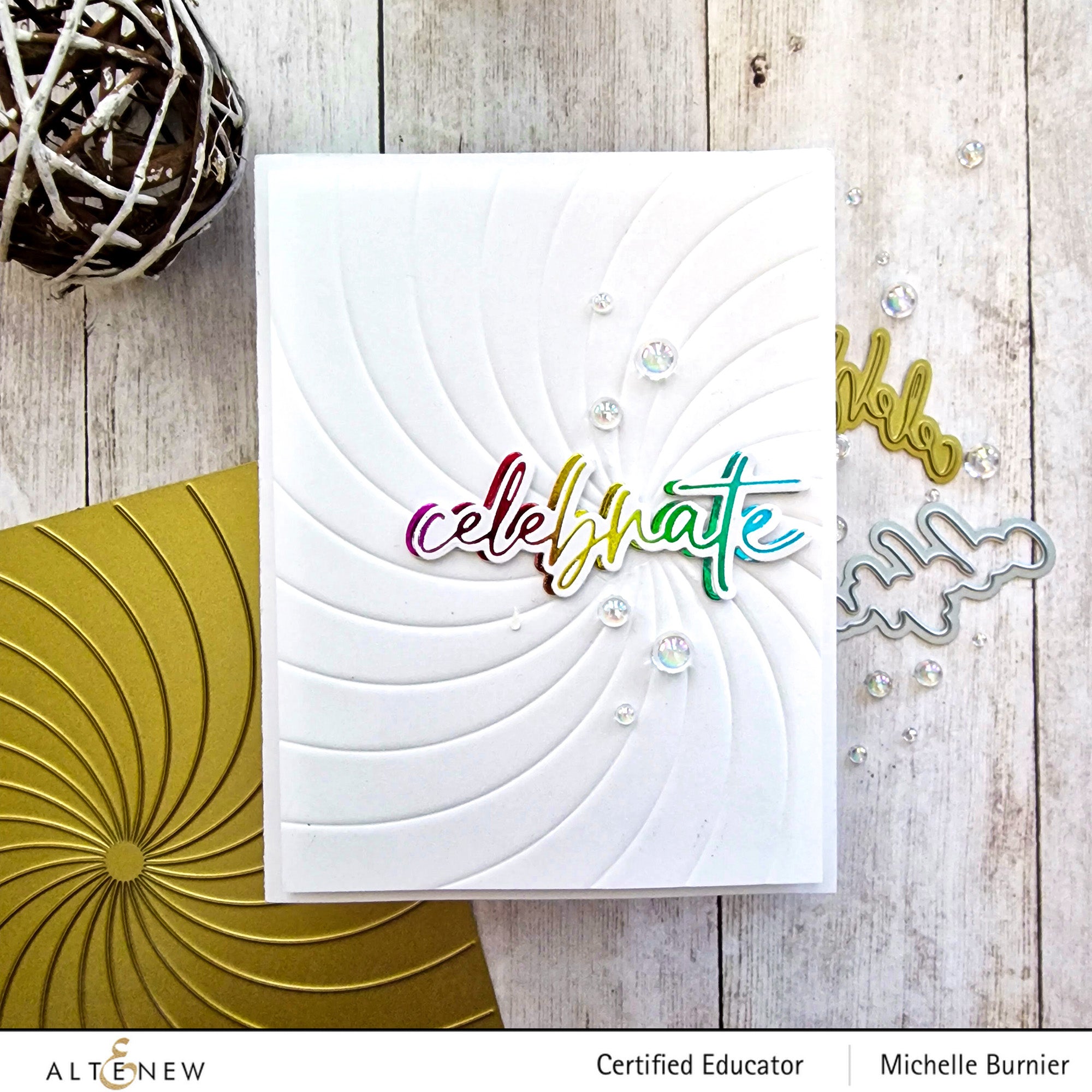 Rainbow Burst Hot Foil Plate & Stencil Bundle - ALT7248BN