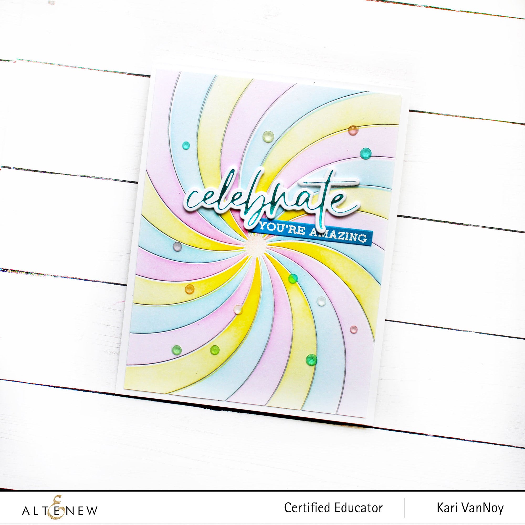 Rainbow Burst Hot Foil Plate & Stencil Bundle - ALT7248BN