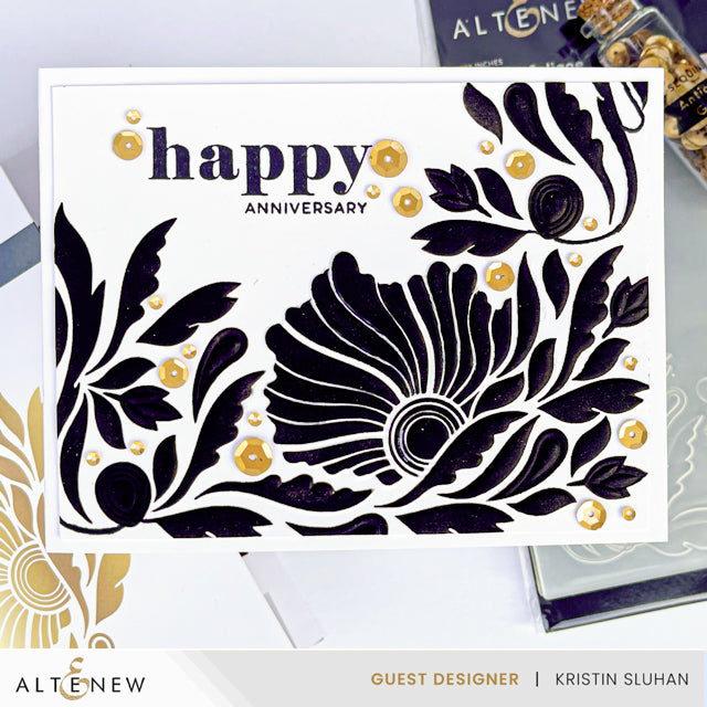 Fanning Foliage Hot Foil Plate - ALT8212