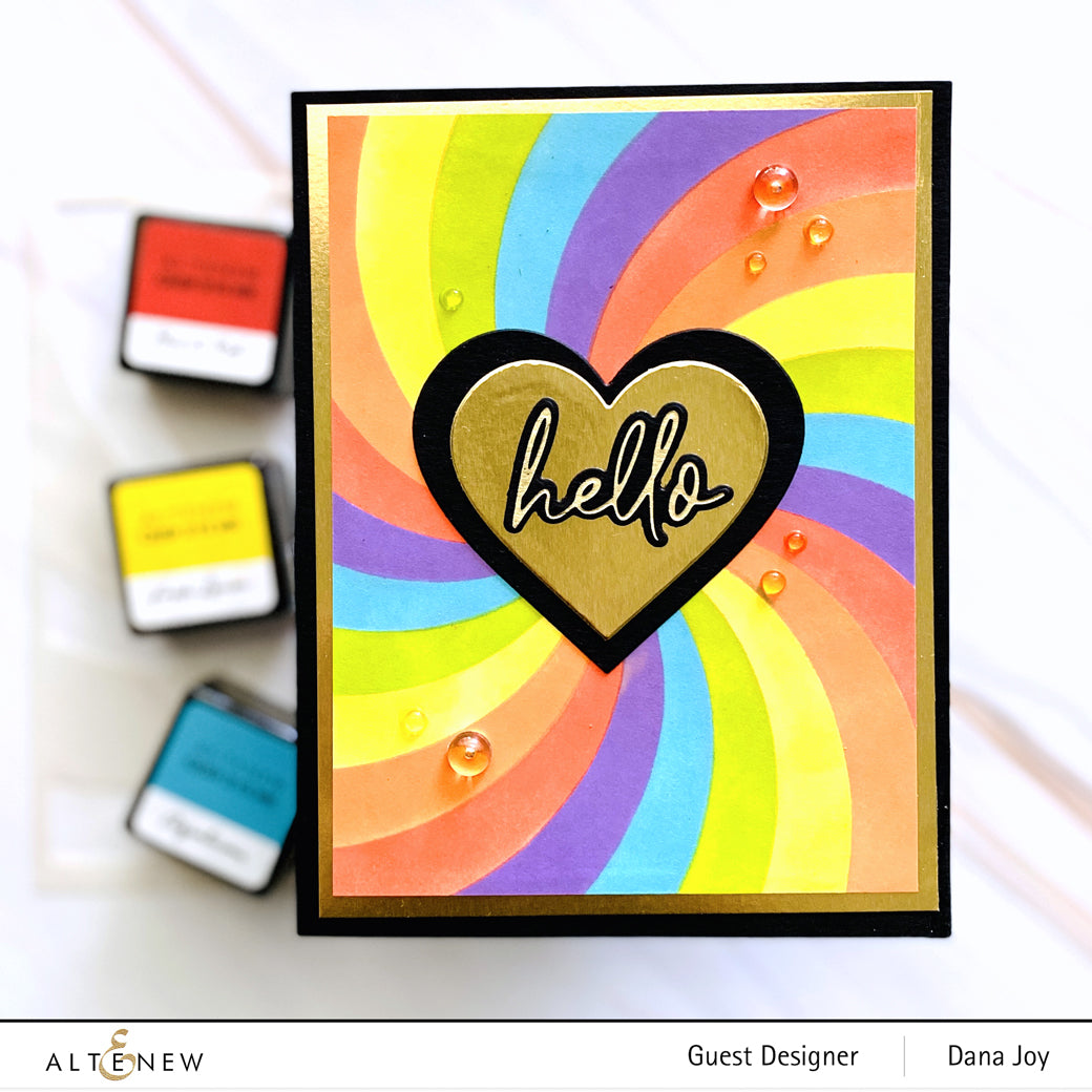 Rainbow Burst Hot Foil Plate & Stencil Bundle - ALT7248BN