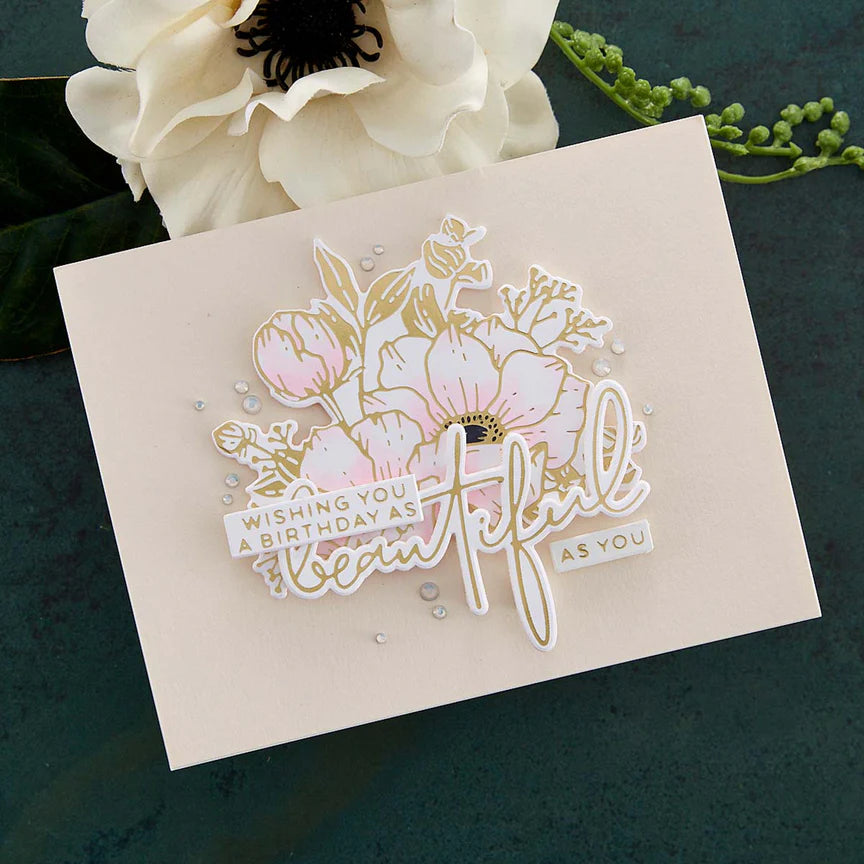 Anemone Glimmer Blooms Glimmer Hot Foil Plate & Die Set from the Anemone Blooms Collection by Yana Smakula - GLP-358