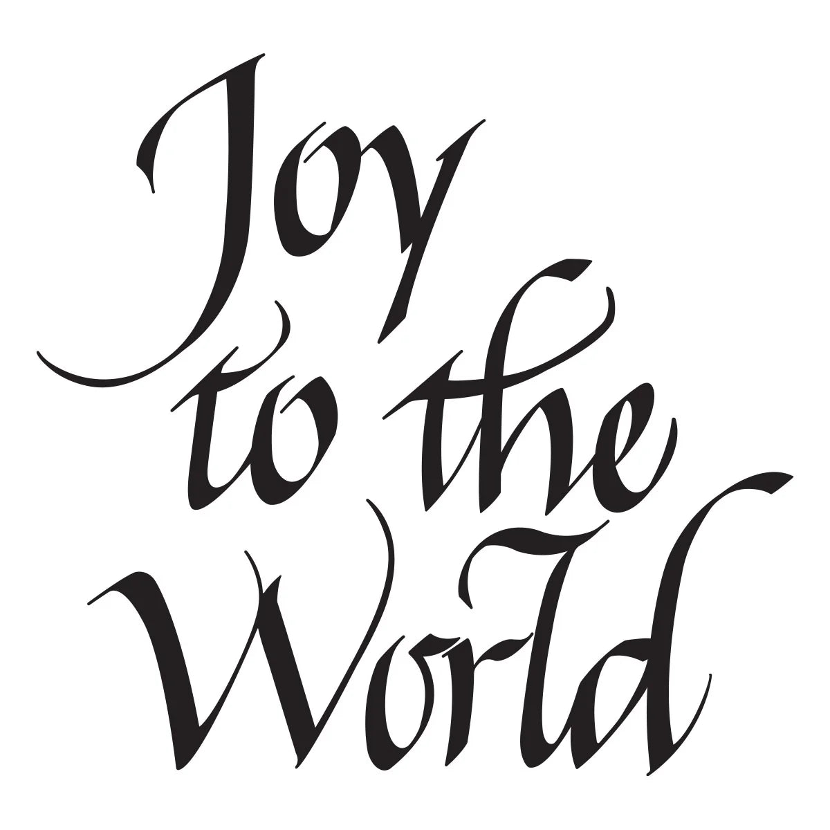 Spellbinders - Upright Italic Joy to the World Press + Foil Plate by Paul Antonio - BP-369
