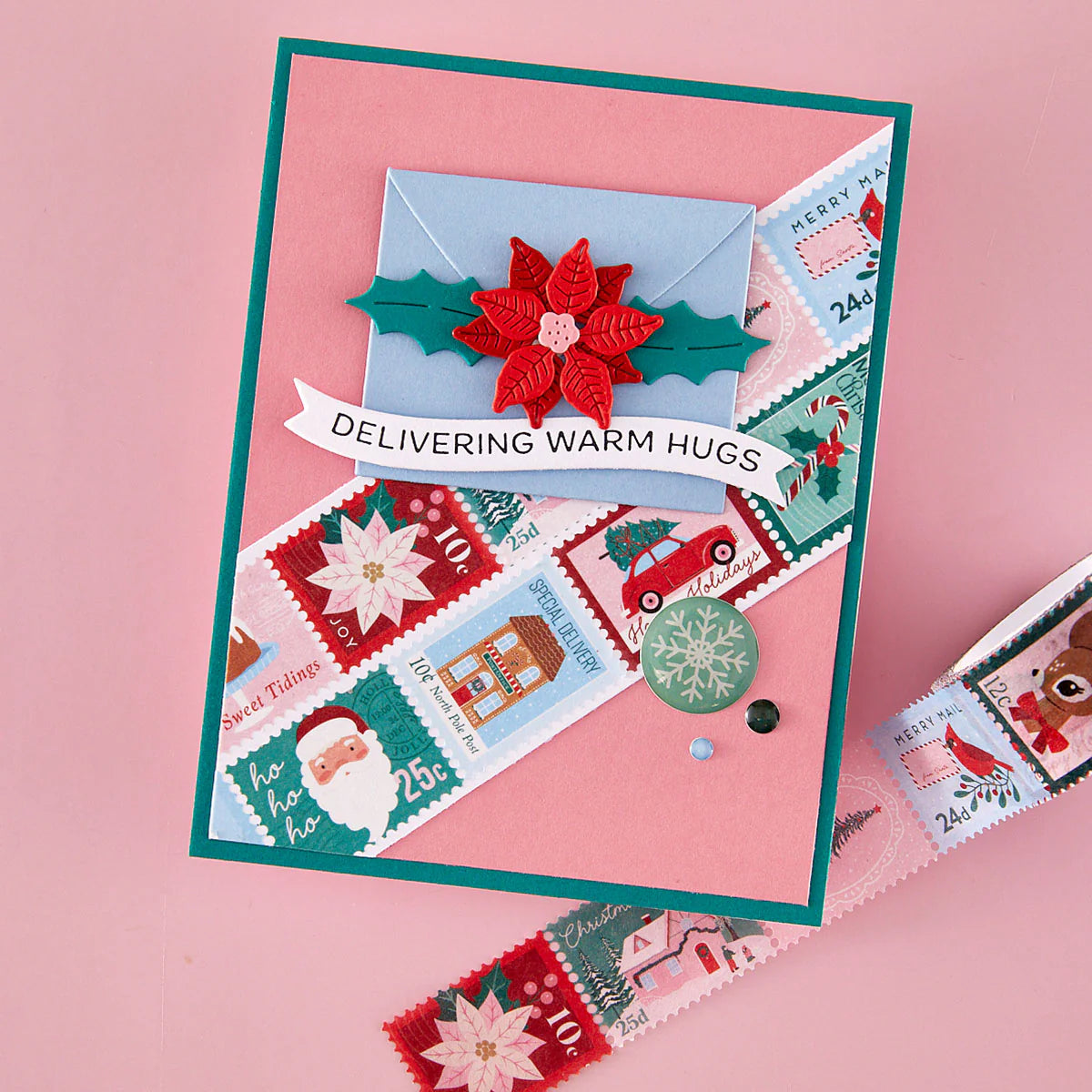 Spellbinders - Happy Post Envelope Etched Dies - S4-1548