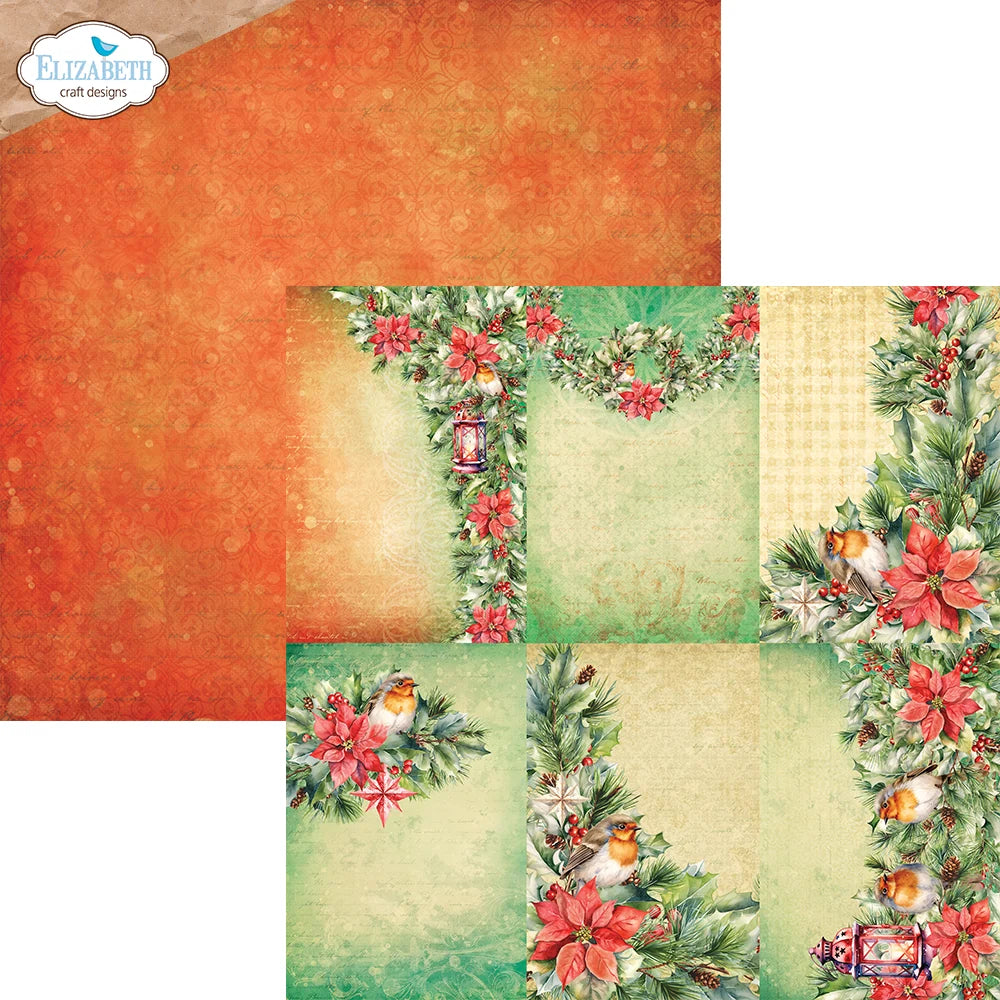 Elizabeth Craft Designs - Festive Holly Paper Pack - CO34