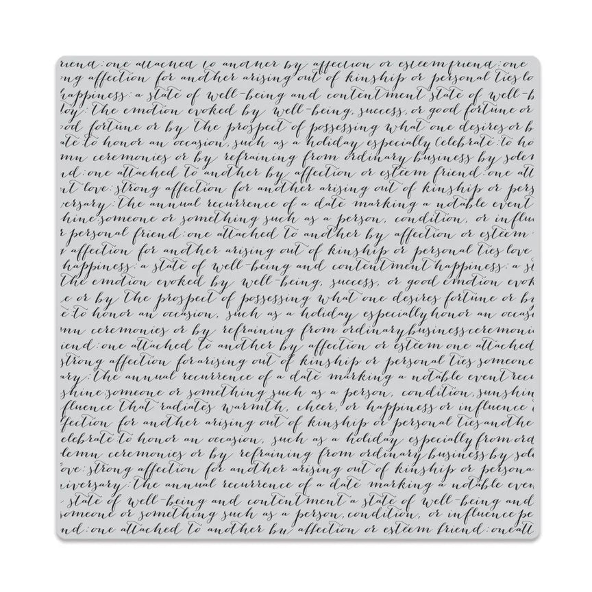 Hero Arts Script Bold Prints Cling Rubber Stamp