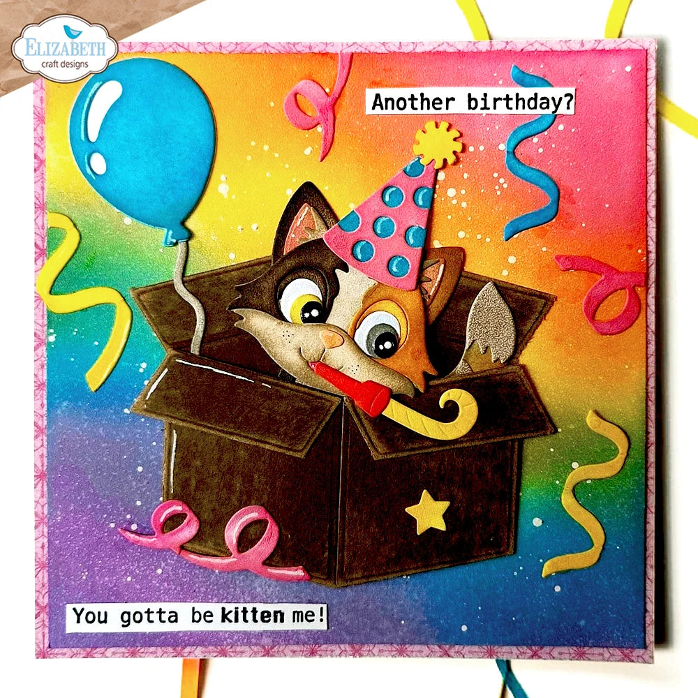 Elizabeth Craft Designs - Cat Sentiments Stamp Set - CS459