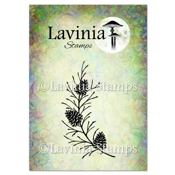 Fir Cone Branch Stamp - LAV580