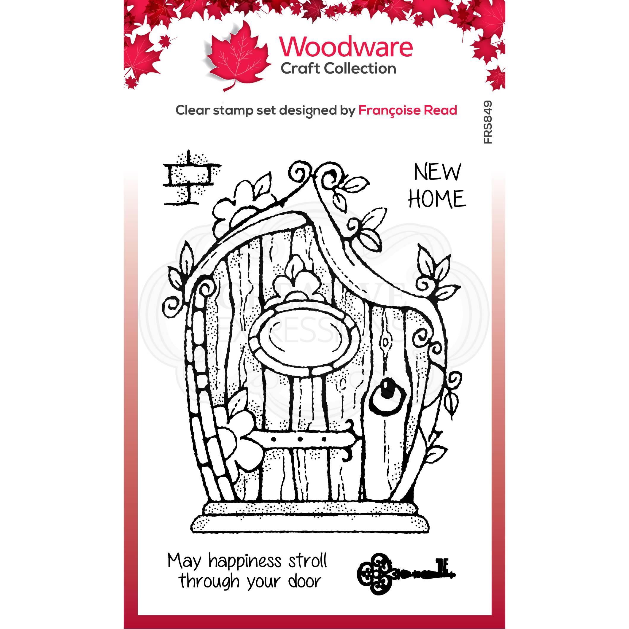 Woodware Clear Singles Fairy Door 4 in x 6 in Stamp - SKU: FRS849