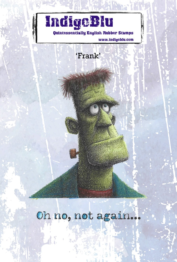 IndigoBlu - Frank A6 Red Rubber Stamp - IND1588