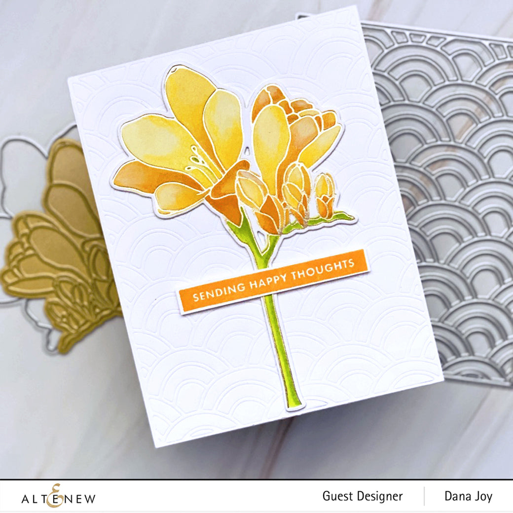 Freesia Hot Foil Plate & Stencil Bundle - ALT7140BN2