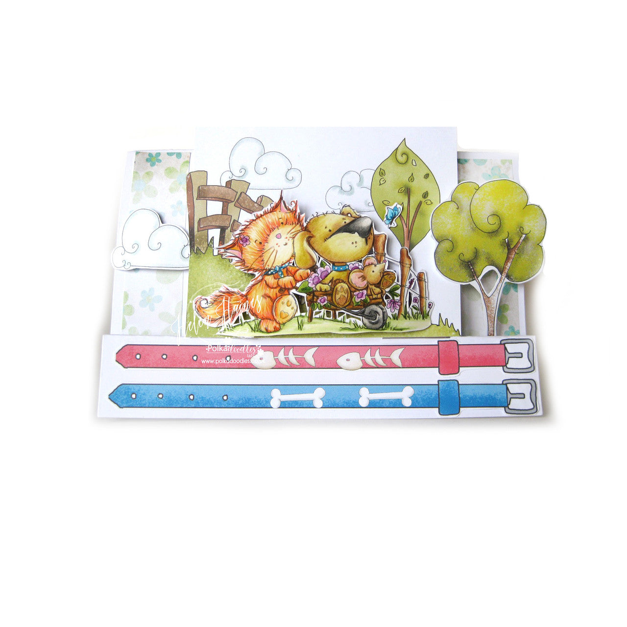 Horace & Boo in the Garden - clear Stamp set - PD7864