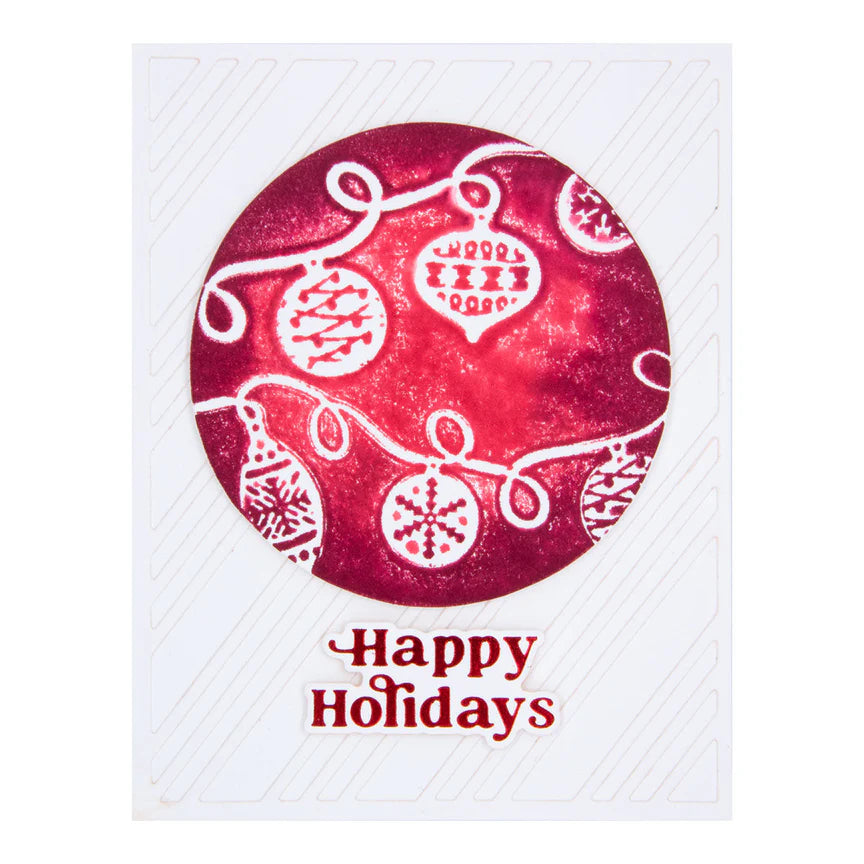 Joyful Christmas Sentiments Glimmer Hot Foil Plate & Die Set from Joyful Christmas Collection by Simon Hurley