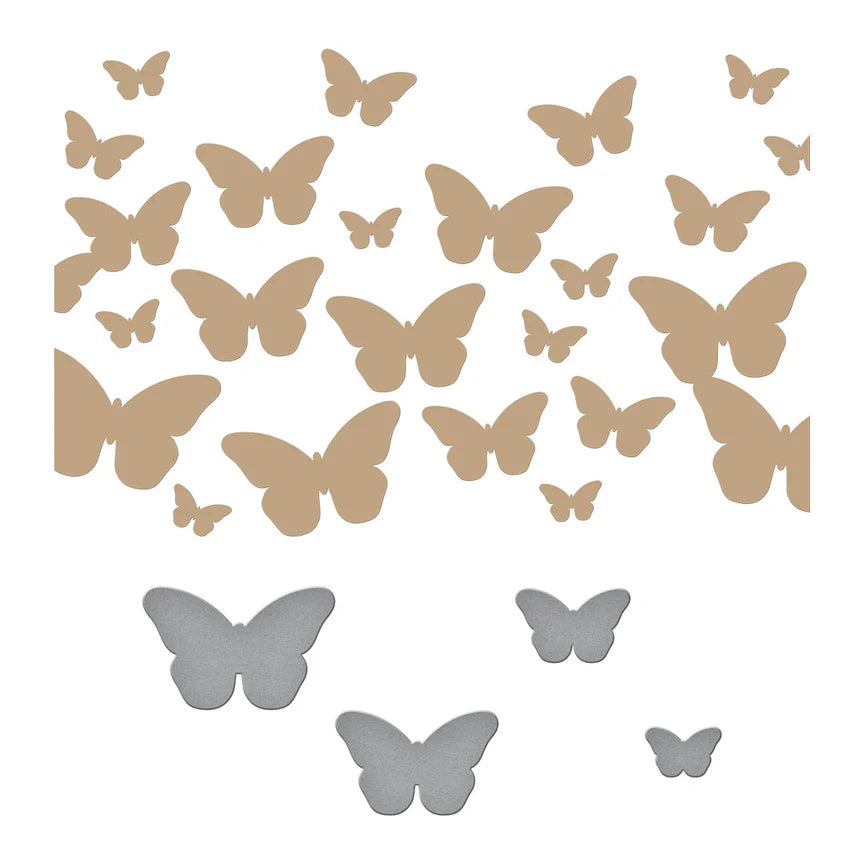 Fluttering By Glimmer Hot Foil Plate & Die Set from the Stylish Ovals Collection - GLP-376