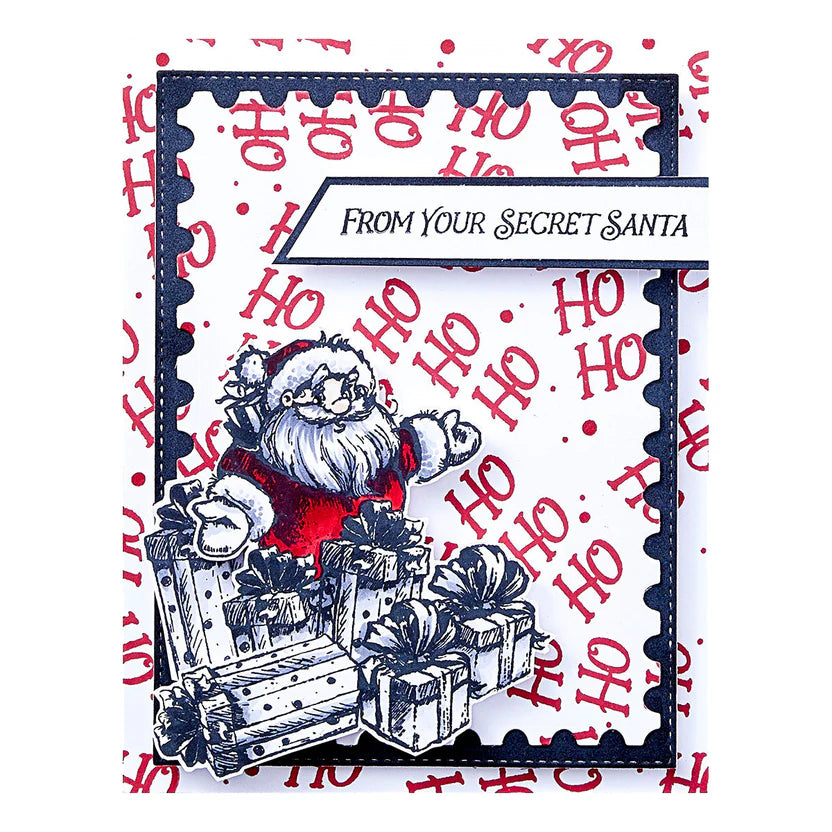 Spellbinders - Sketched Santas Etched Dies - S6-241