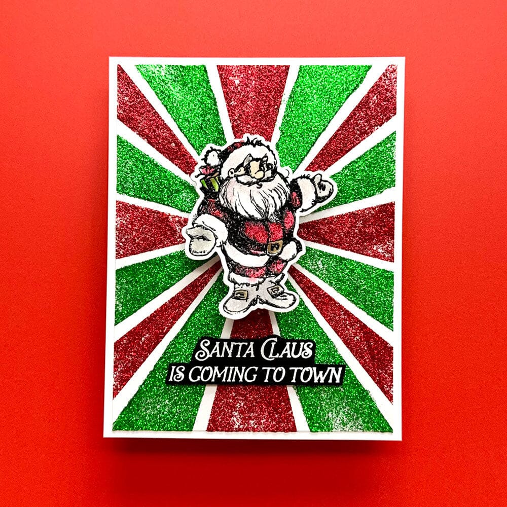 Simon Hurley create. Photopolymer Stamp Sketched Santas- HUR86697