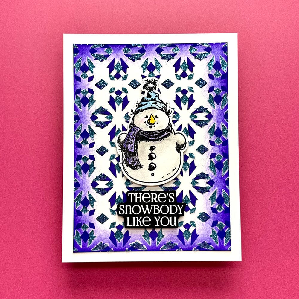 Simon Hurley create. Photopolymer Stamp Sketched Snowmen- HUR86703