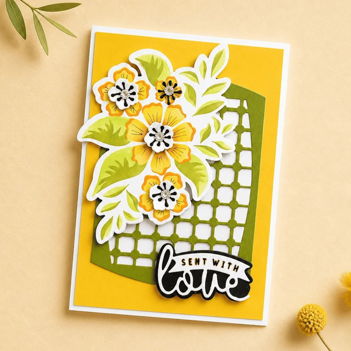 Lisa Horton Crafts -  Perfect Posie 5" x 7" Layering Stencils - LHCAS243