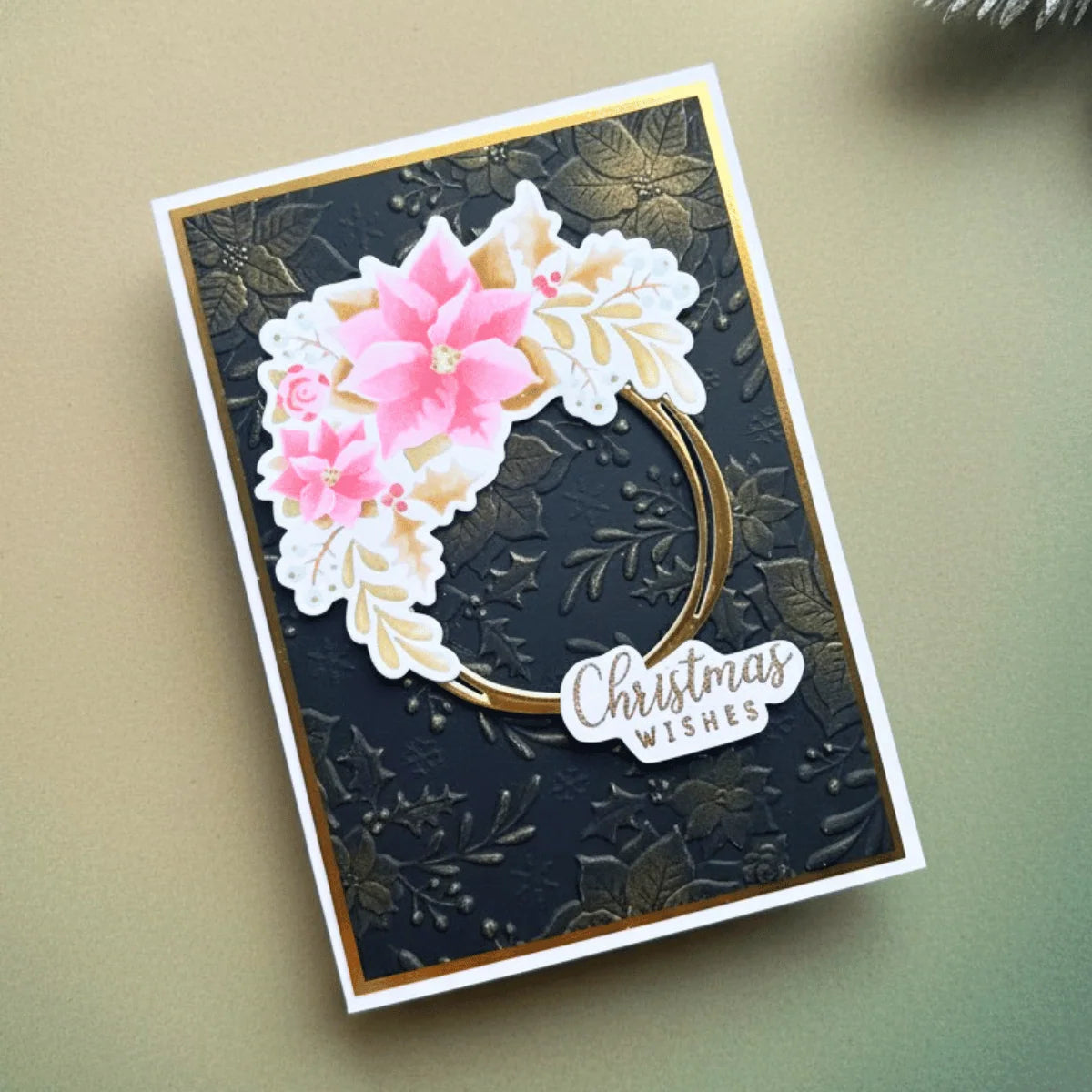 Lisa Horton Crafts - Festive Poinsettia Stencil - LHCAS246