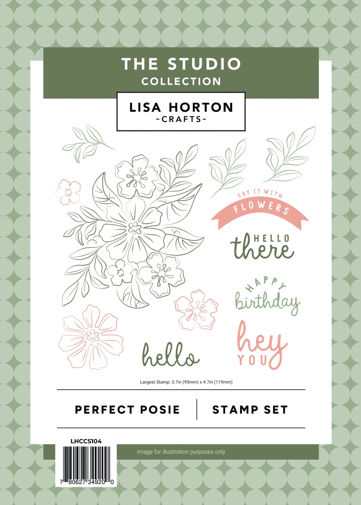 Lisa Horton Crafts -  Perfect Posie Stamp Set - LHCCS104