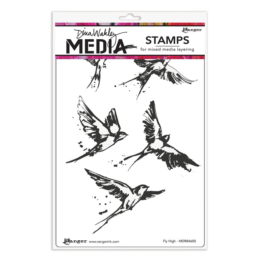 Dina Wakley MEdia Stamp - Fly High - SKU: MDR84600