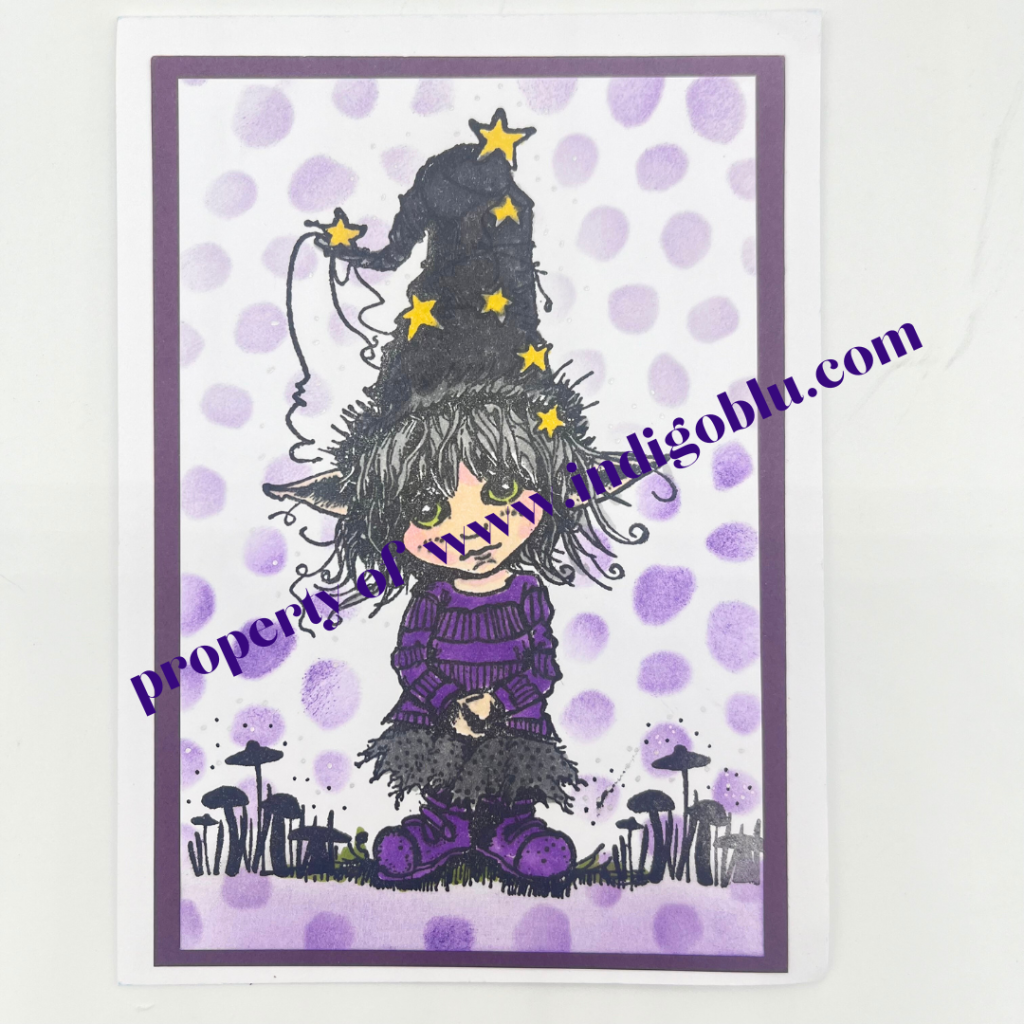 IndigoBlu - Dress Up - Elf A6 Red Rubber Stamp - IND1317