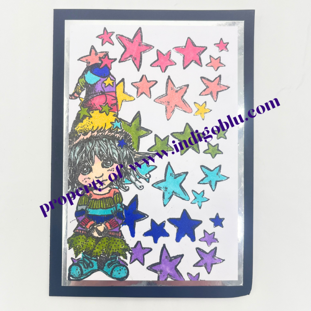 IndigoBlu - Dress Up - Elf A6 Red Rubber Stamp - IND1317