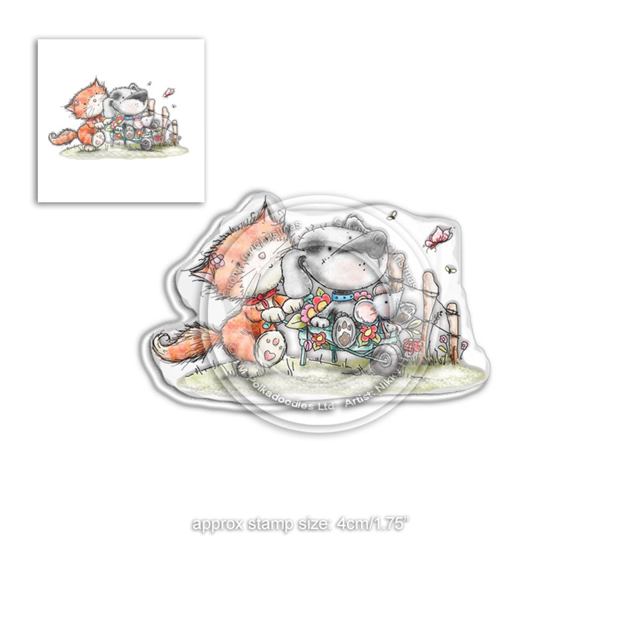 Horace & Boo in the Garden - clear Stamp set - PD7864