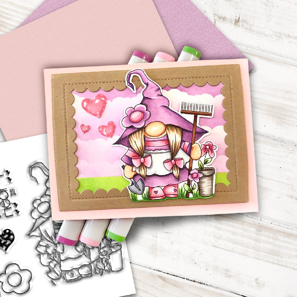 Gnome Is Where The Heart Is - 5 Clear Stamps - SKU: PD8073