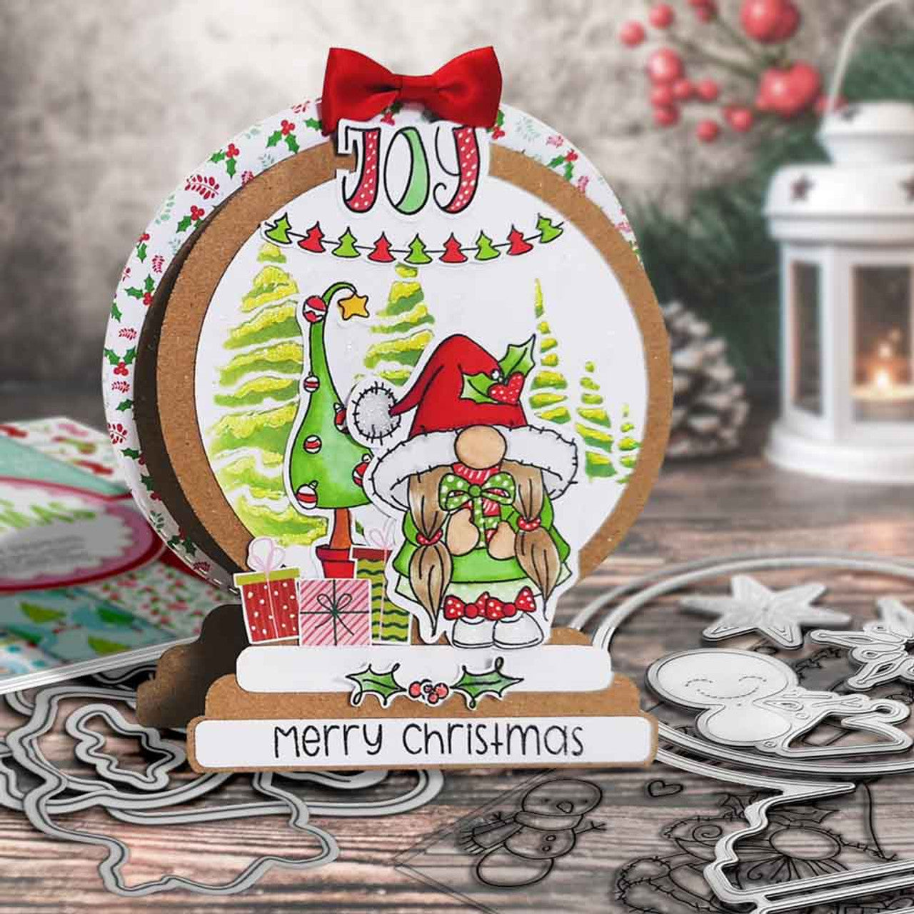 Gnome Christmas Joy Matchables Stamp set - PD8169