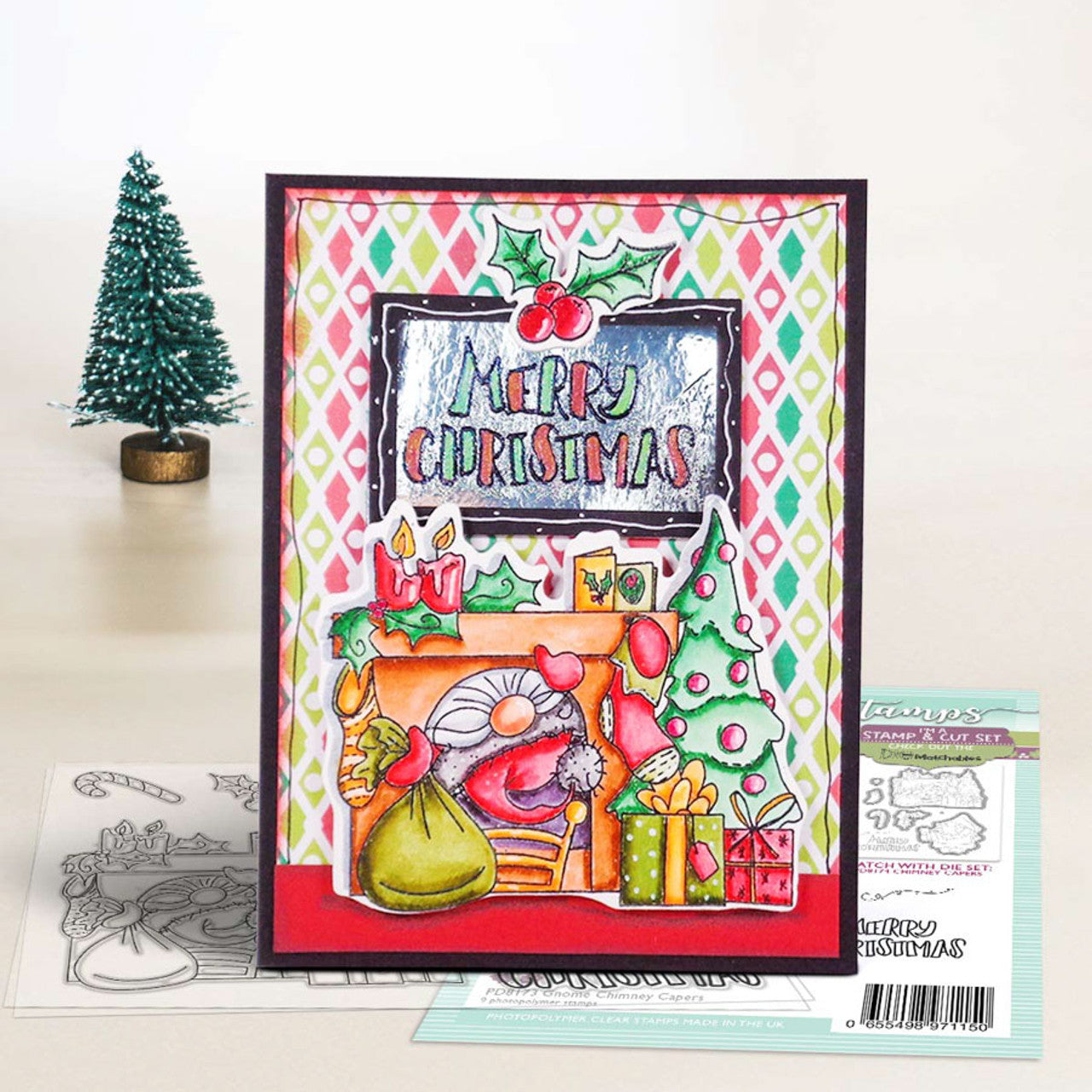 Gnome Chimney Capers Matchables Stamp set - PD8173