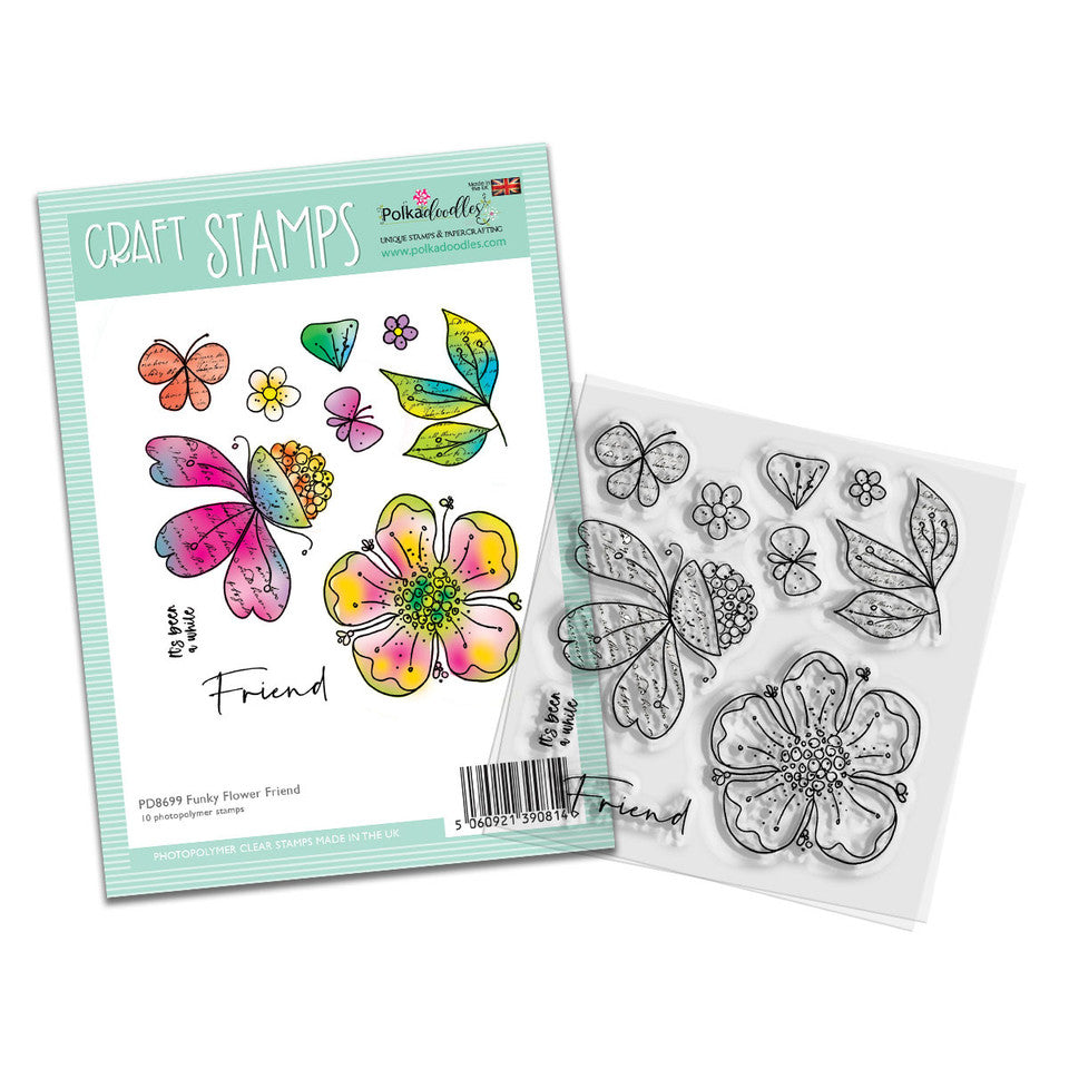 Funky Flower Friend - Funky Flowers Clear Stamp set - SKU: PD8699