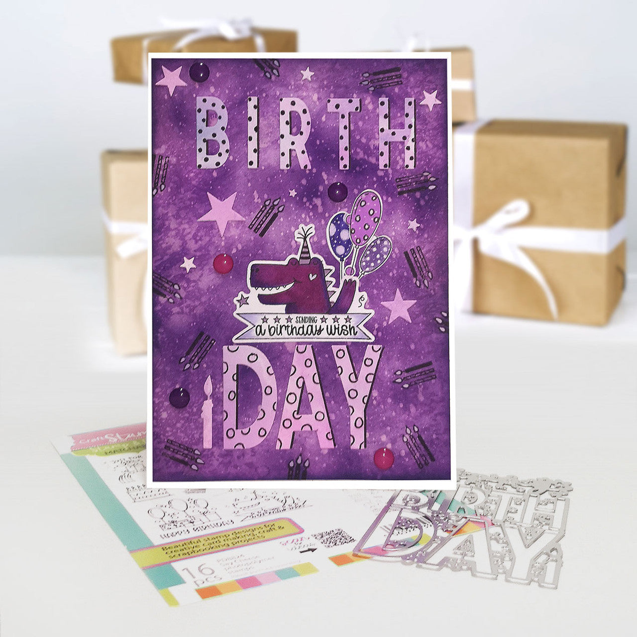 Happy Birthday Celebration in/out cutting die  - PD8839