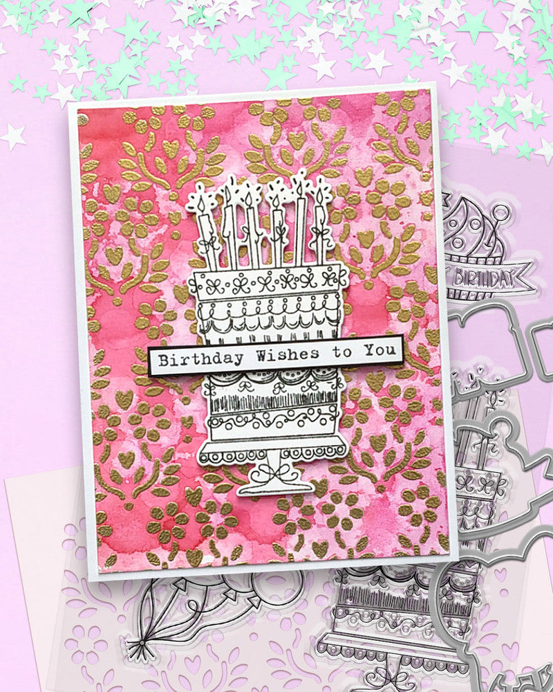 OMG Birthday Matchables photopolymer stamps A6/4x6"