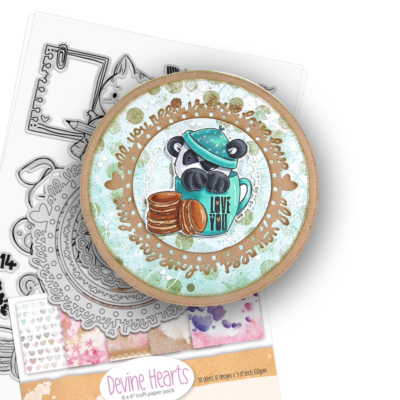 Do Small things with love Large A5/6 x 8" stamp set - PD8853