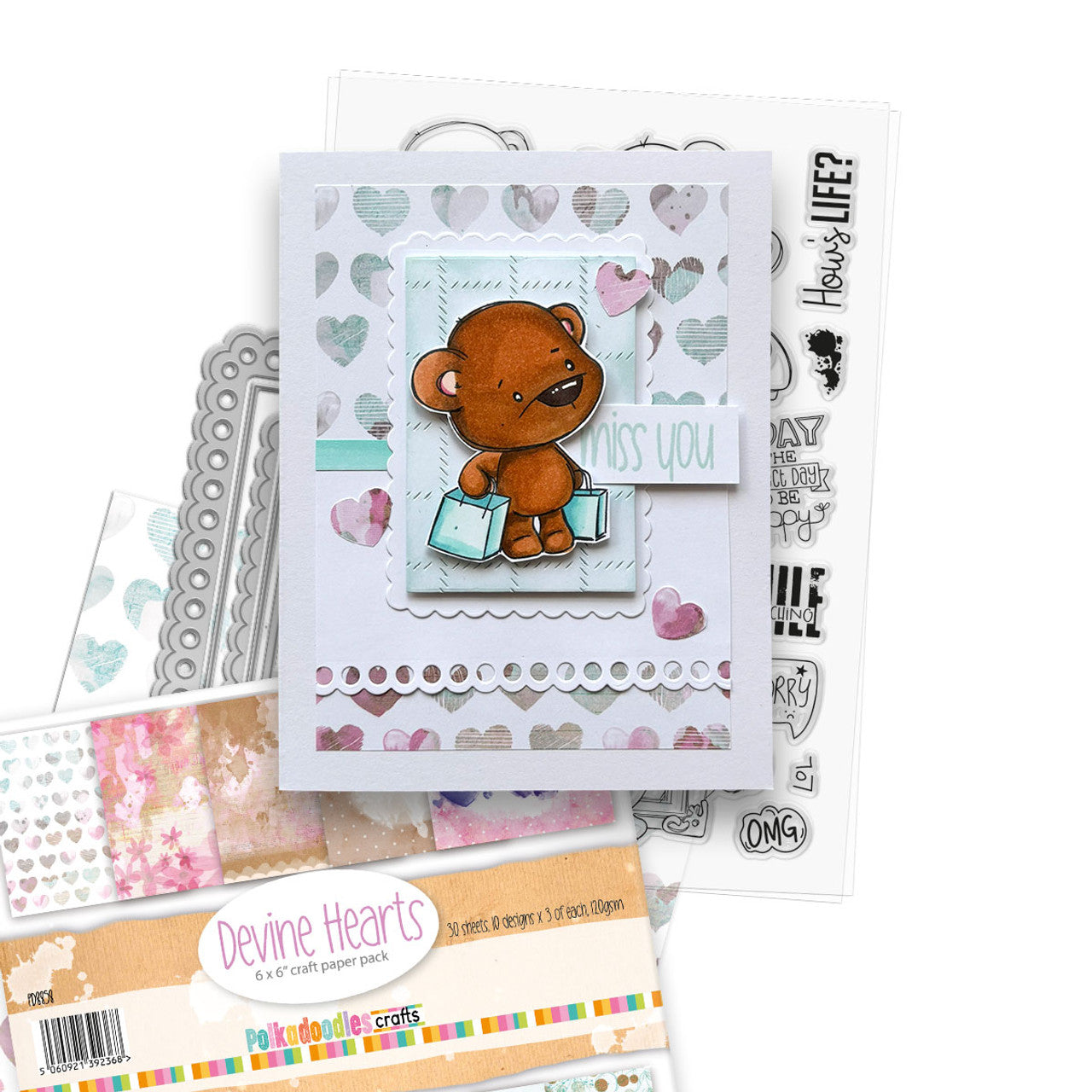 Hello It's Me Large A5/6 x 8" stamp set - PD8854