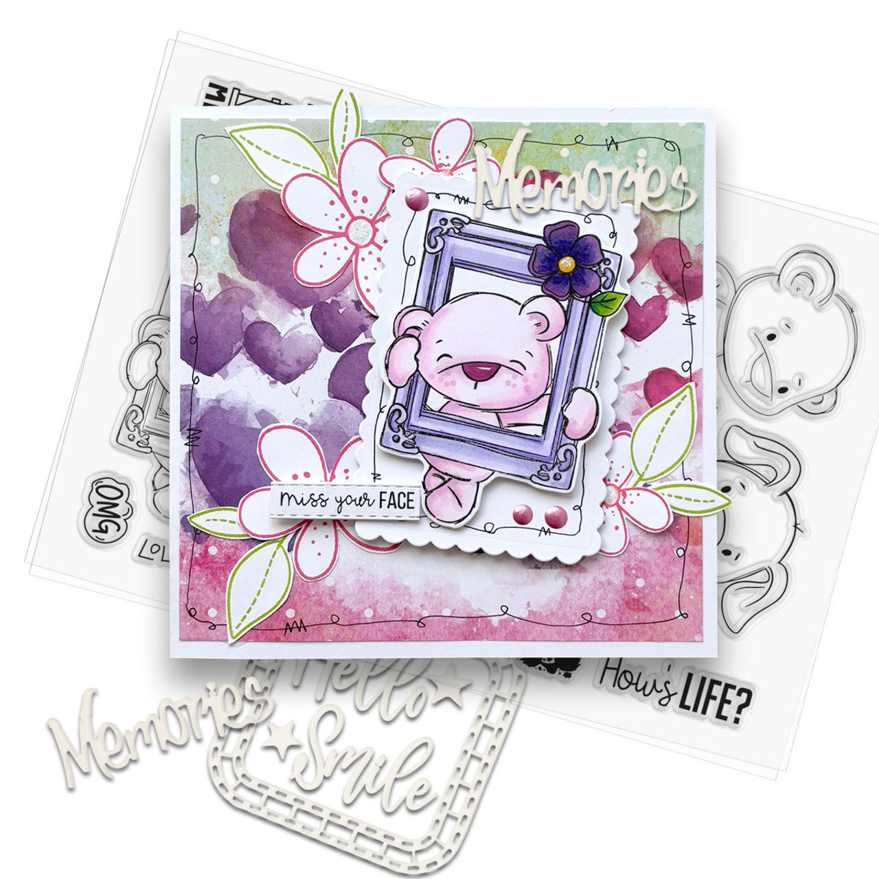 Hello It's Me Large A5/6 x 8" stamp set - PD8854