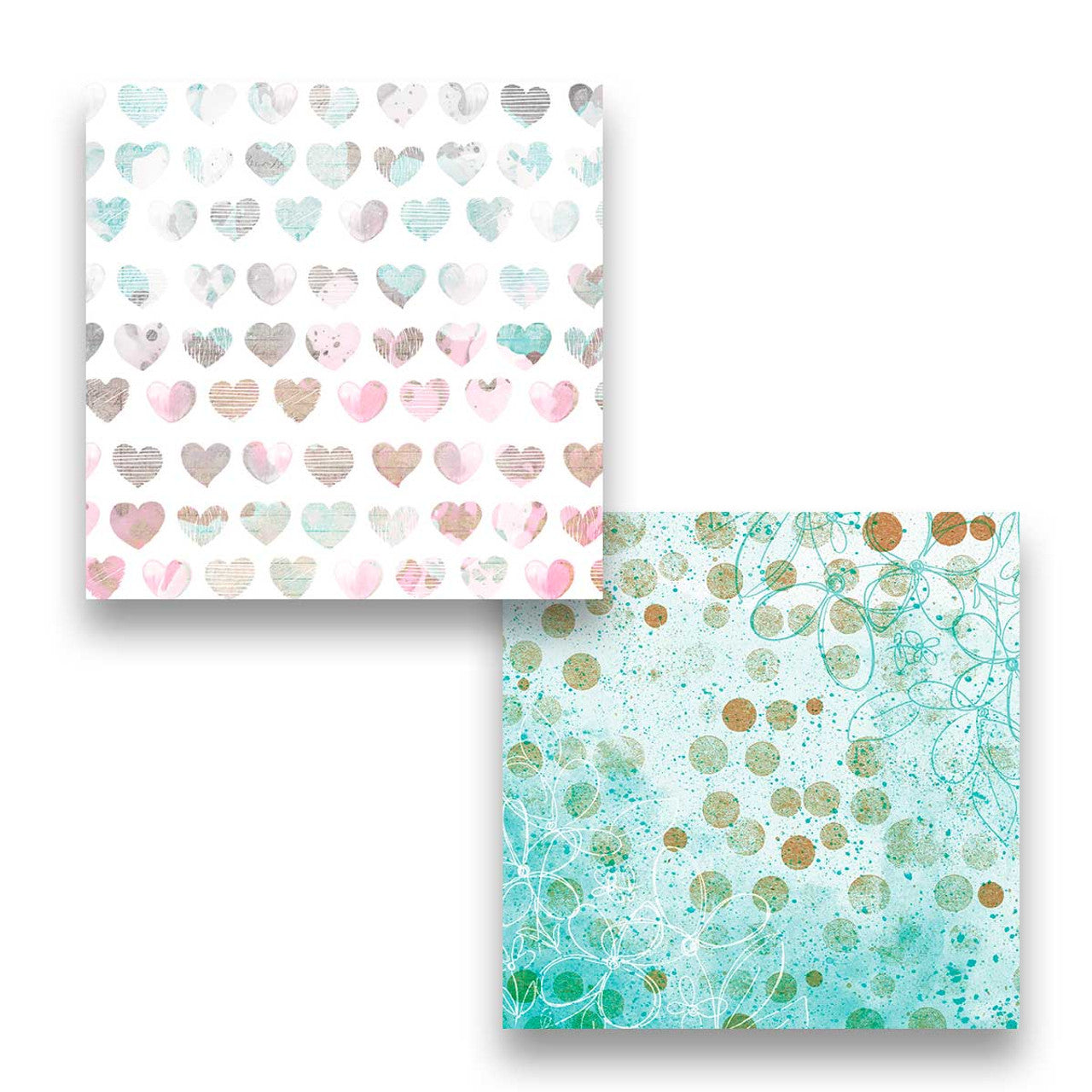 Devine Hearts 6 x 6" paper pack - PD8858