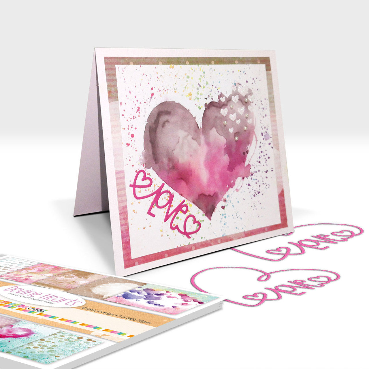 Devine Hearts 6 x 6" paper pack - PD8858