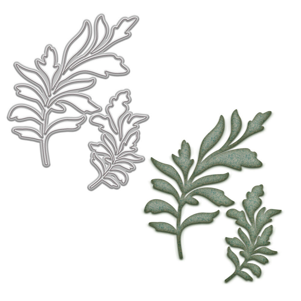 Bright and Beautiful Collection - Leafy Flourish dies
