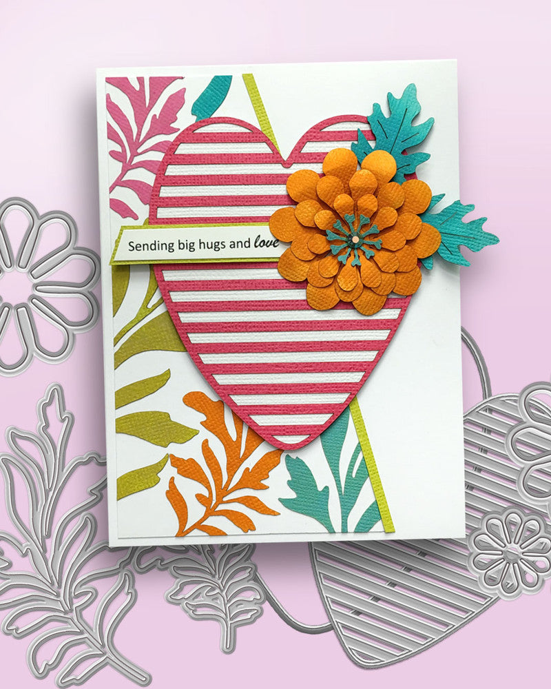 Bright and Beautiful Collection - Leafy Flourish dies