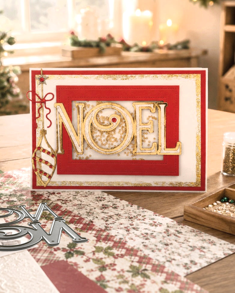 Polkadoodles - Noel Text Die Set - PD9182